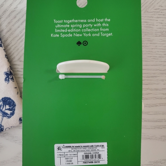 Kate Spade Hair Clip Claw With Cosmetic Bag - Picture 3 of 5